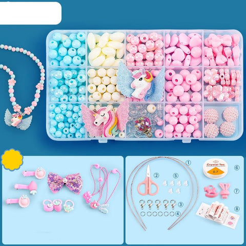 15 Grids Diy Beaded Jewelry Set For Kids Craft Beads
