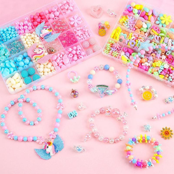 15 Grids Diy Beaded Jewelry Set For Kids Craft Beads