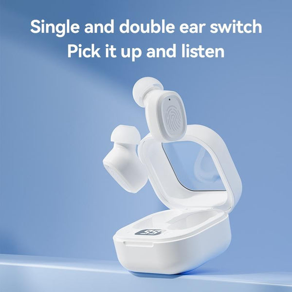 1 Sets Of Black Wireless Earphones With Charging Case Earbuds