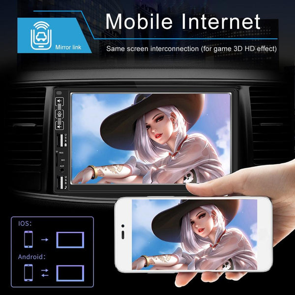 7 Inch Car Mp5 Player With Bluetooth / Fm Remote Control Other Car Audio