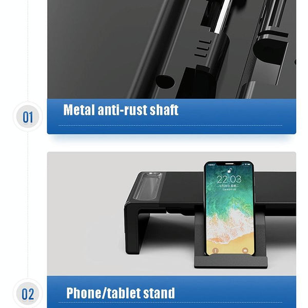 Notebook Storage Rack Space Saving Bracket For Increased Capacity Mounts Stands & Holders