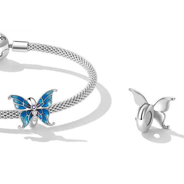 925 Sterling Silver Diy Butterfly Bracelet With Pearl Accents Scc2326 Bracelets