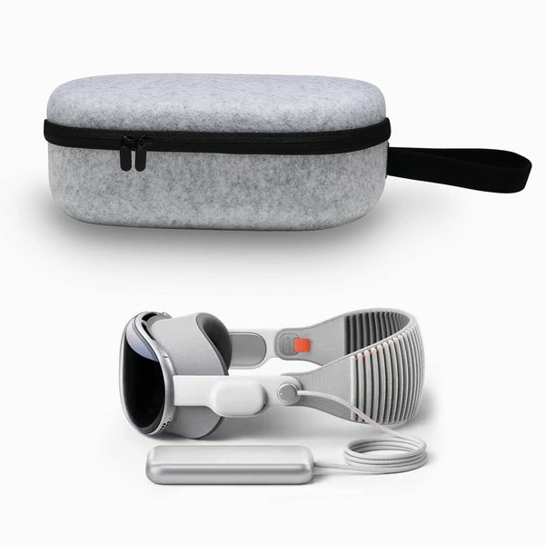 Vr Headset Storage Bag For Apple Vision Pro Glasses Gray Felt Cases Covers & Skins