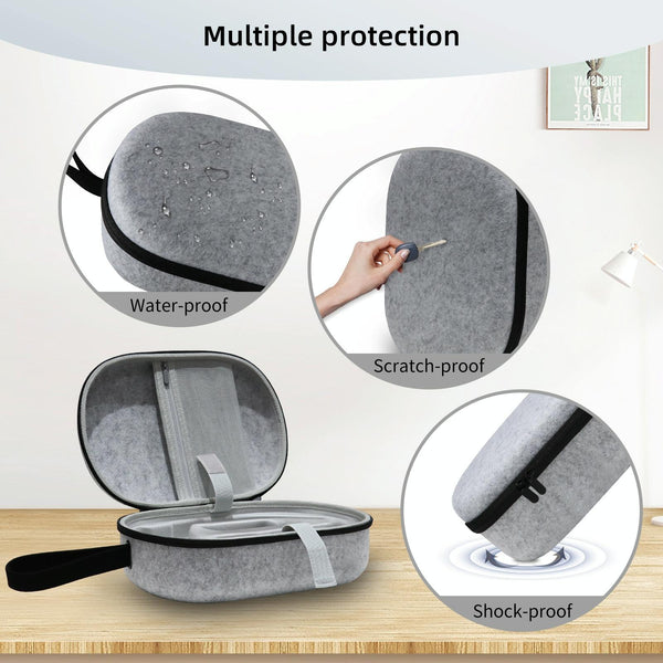 Vr Headset Storage Bag For Apple Vision Pro Glasses Gray Felt Linen Smartphone Vr Headsets