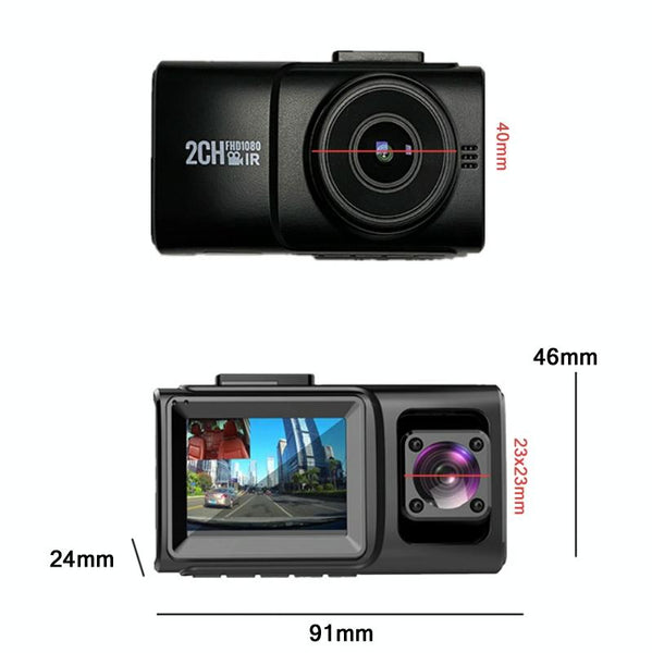 1080P In Car Night Vision Driving Recorder With Hidden Infrared Other Car Audio