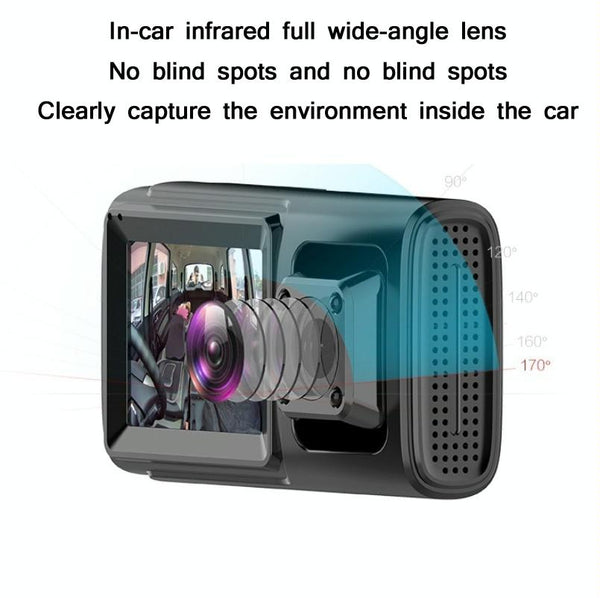 1080P In Car Night Vision Driving Recorder With Hidden Infrared Other Car Audio