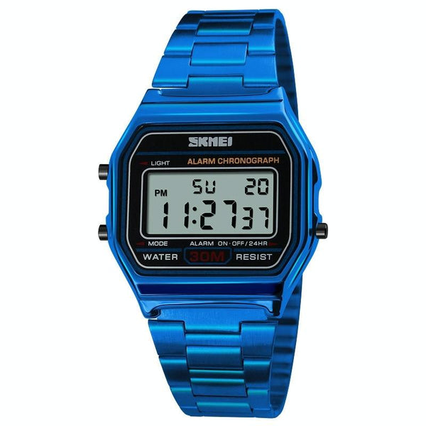 Waterproof Steel Band Men Electronic Watch Lightweight Business Watches