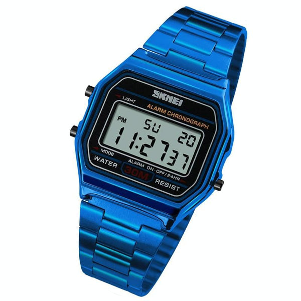 Waterproof Steel Band Men Electronic Watch Lightweight Business Watches
