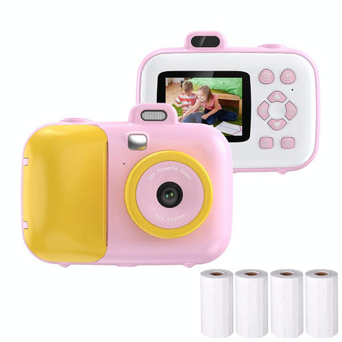 Smart Kids Thermal Camera With Printing Paper 2.4 Blue Focus_Pink Yellow Digital Cameras