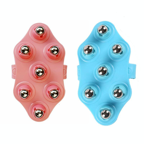 5 Element Meridian Brush Lymphatic Roller Massager Pink Massagers