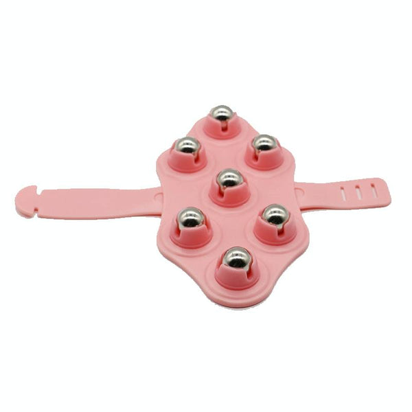 5 Element Meridian Brush Lymphatic Roller Massager Pink Massagers