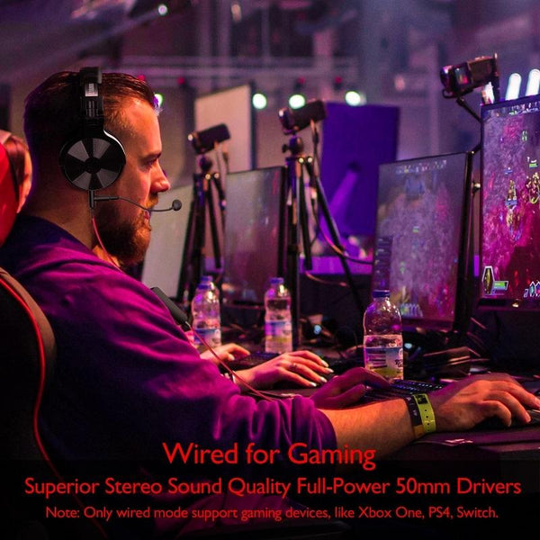 Wireless Gaming Headset Black & Red Headsets