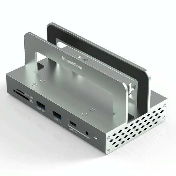 1 Sets Of Vertical Laptop Docking Station With 4K / 60Hz Type C Hub 10 In Without Lan Laptop Power Adapters/Chargers