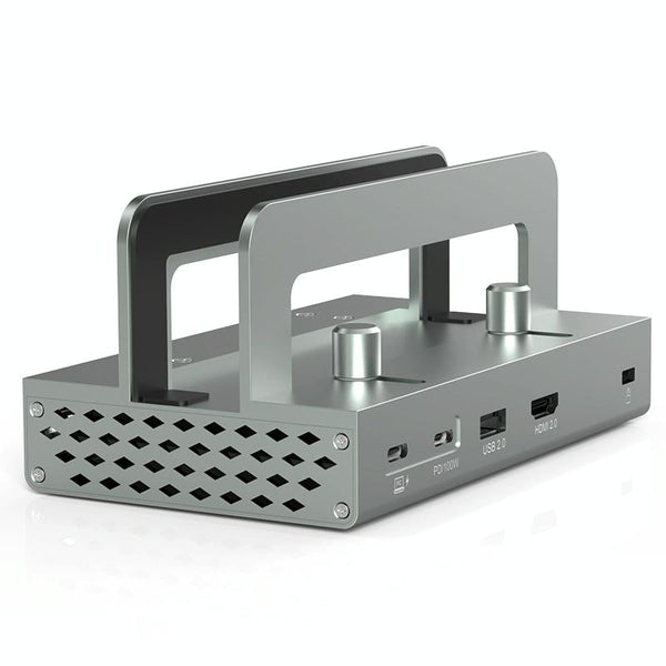 1 Sets Of Vertical Laptop Docking Station With 4K / 60Hz Type C Hub 10 In Without Lan Laptop Power Adapters/Chargers