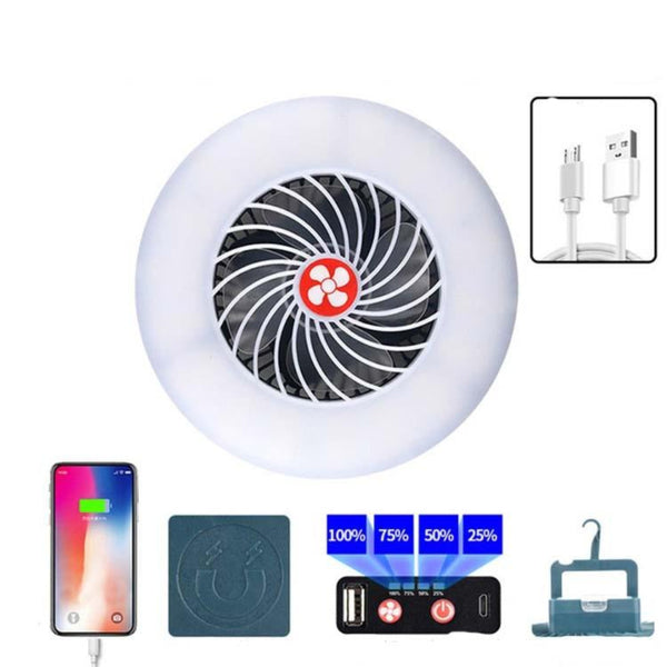 Multi Function Rechargeable Fan Light For Camping And Live Broadcast Portable Fans