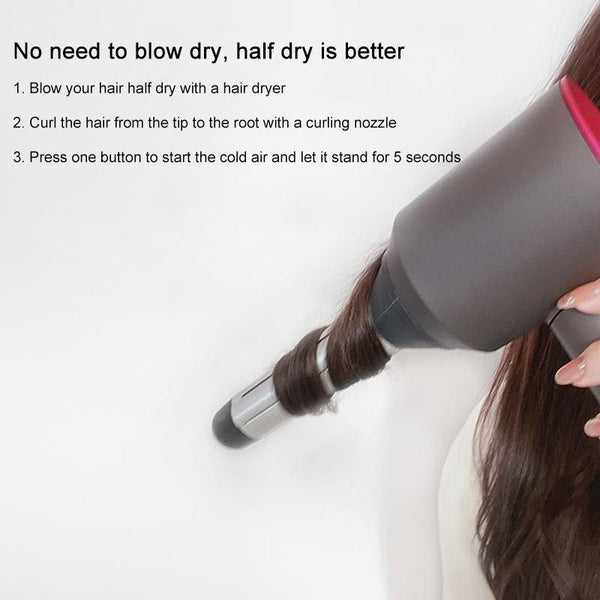 Clockwise Hair Curling Roller For Dyson Dryer Single Hair Dryers