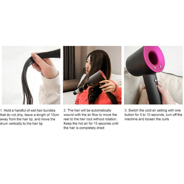 Clockwise Hair Curling Roller For Dyson Dryer Single Hair Dryers
