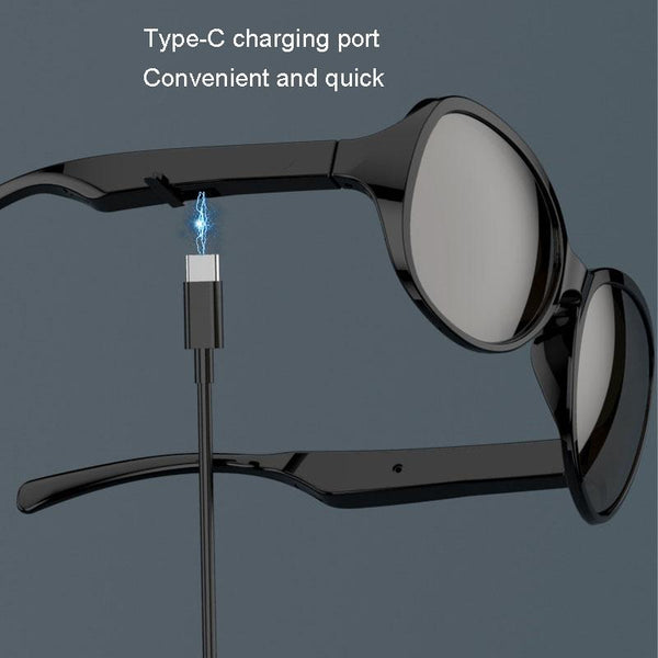 Bluetooth 5.3 Smart With Wireless Headset And Anti Glare Protection Sunglasses