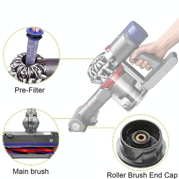 Roller Bar Brush Head For Dyson V6 Dc59 Dc62 Sv03 Vacuum Cleaner 185Mm Vacuum Cleaner Parts