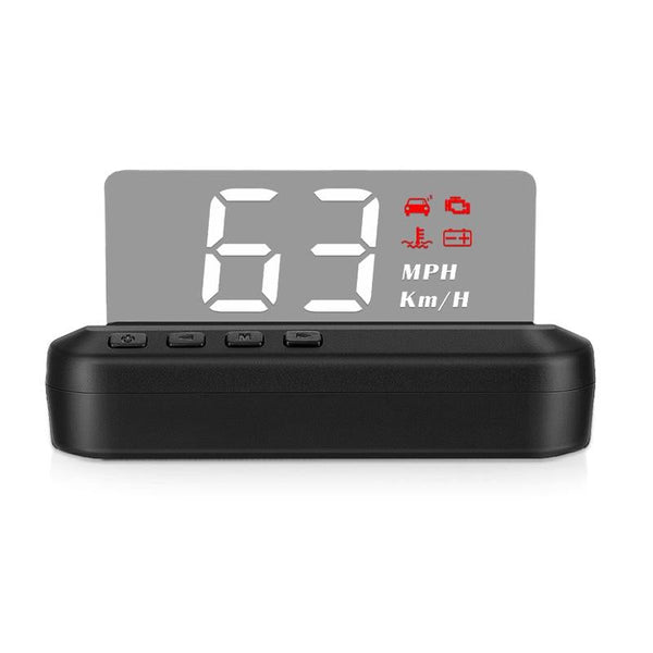 Car Hud Head Up Display Obd2 Eliminates Fault Codes & Alerts For Overspeed Other Instruments & Gauges