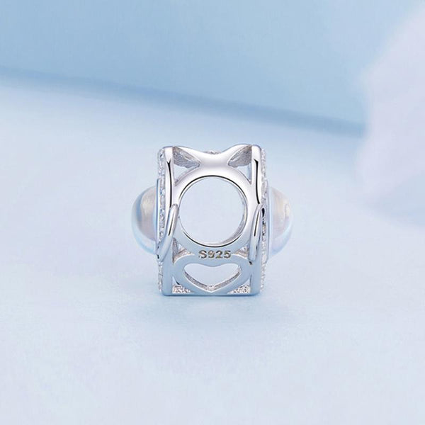 925 Sterling Silver Infinity Heart Bracelet With Zircon Beads Charms & Pendants