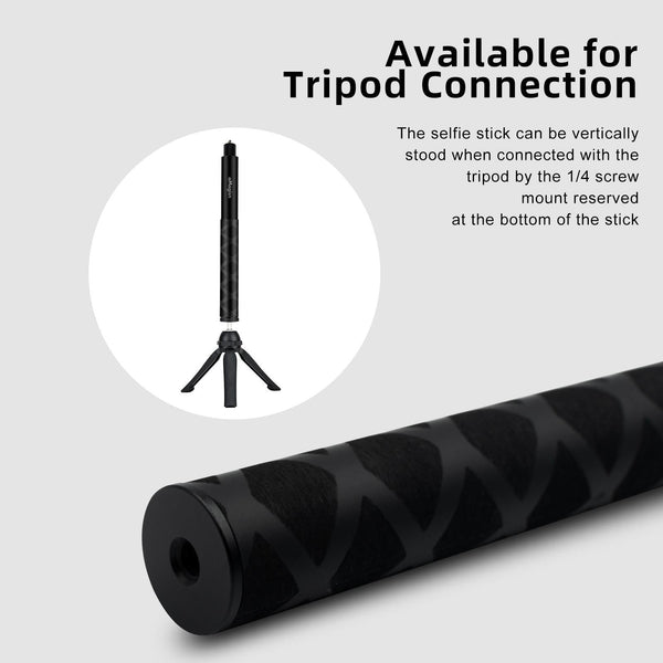 70Cm Straight Pull Selfie Stick For Sports Cameras With 3 Jaw Screw Selfie Sticks