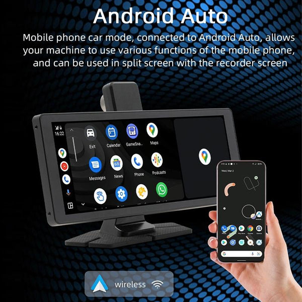 Car Bluetooth Dvr Monitor Supports Carplay Android Auto Display Rear View Monitors/Cams & Kits