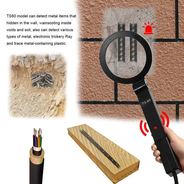 Hand Held Metal Detector Folding Black For Security Electronics Metal Detectors