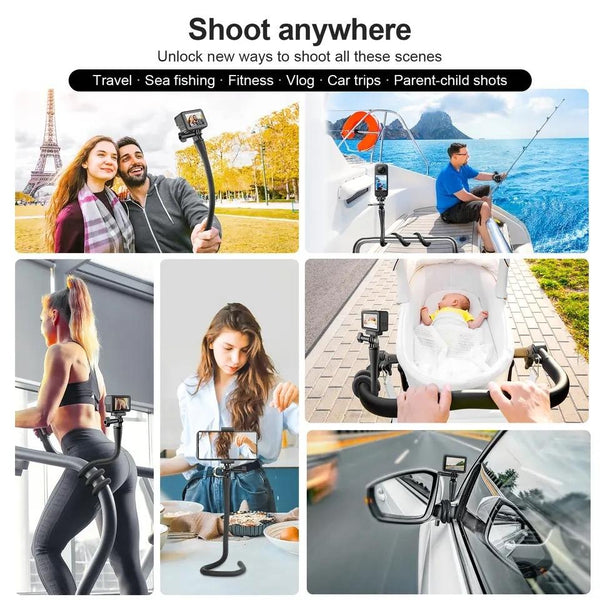 Versatile Octopus Tripod For Action Camera And Phone Flexible Mount Tripods & Monopods