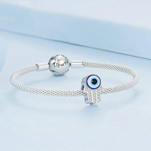 925 Sterling Silver Zircon Hand Of Fatima Bracelet Bracelets