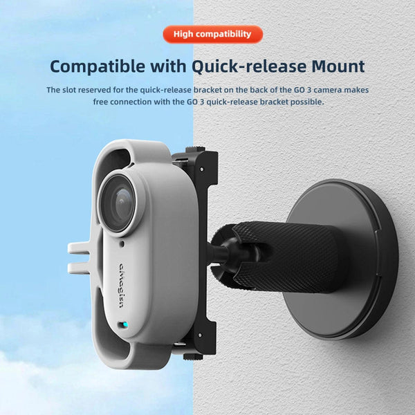 Amagisn Silicone Case For Insta360 Go Camera Protective Accessory Grey Camera Cases Bags & Covers