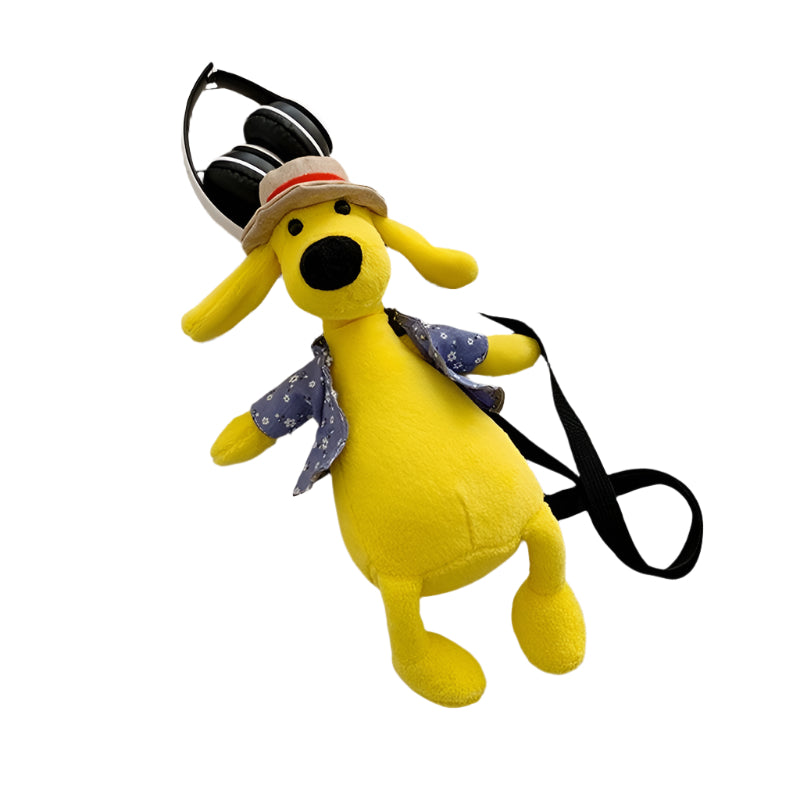 Adorable Cartoon Plush Shoulder Bag Puppy Yellow Women's Bags & Handbags