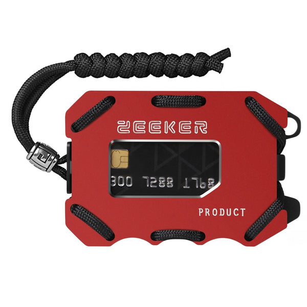 Rfid Metal Card Holder With Bottle Opener Red Corkscrews & Bottle Openers
