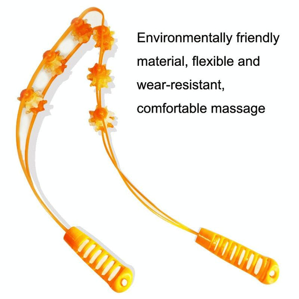 2 Wheel Manual Back Massager Yellow Massagers