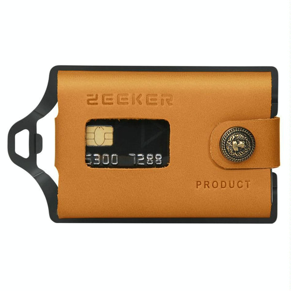 Stainless Steel Edc Wallet Multifunction Card Holder Yellow Wallets