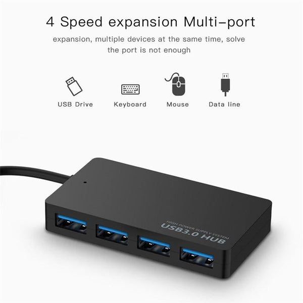 4 Port Usb Adapter Cable High Speed Docking Station & Multi Interface Hub Black Usb Cables Hubs & Adapters