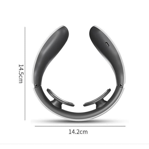 Neck Massager With Heat Therapy Electromagnetic Pulse Technology Massagers