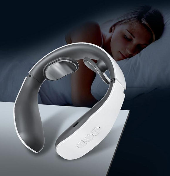 Neck Massager With Heat Therapy Electromagnetic Pulse Technology Massagers