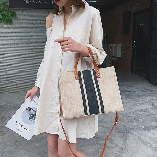 Large Canvas Crossbody Bag For Women Black Black Women's Bags & Handbags