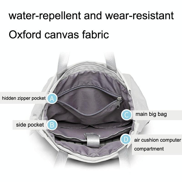 Medium Gray Waterproof Usb Laptop Backpack Laptop Cases & Bags