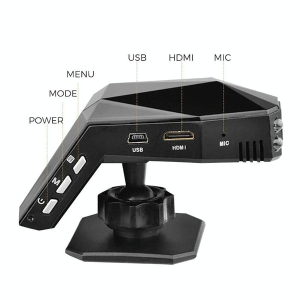 1080P Night Vision Hidden Driving Recorder 2 Inch Hd Single Lens Video In Dash Units W/O Gps