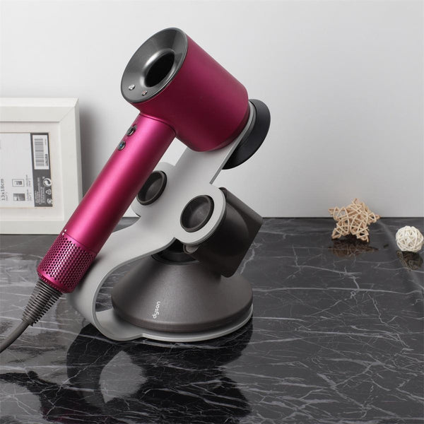 Universal Hair Dryer Stand No Drilling Silver Hair Dryers