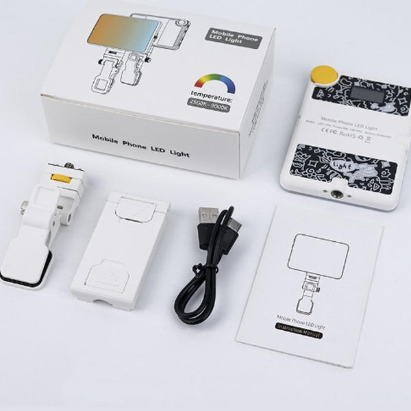 Parallel Deals Rechargeable Clip Fill Light 60 Leds 3 Modes Front & Back A Type Blue Other Lighting & Studio