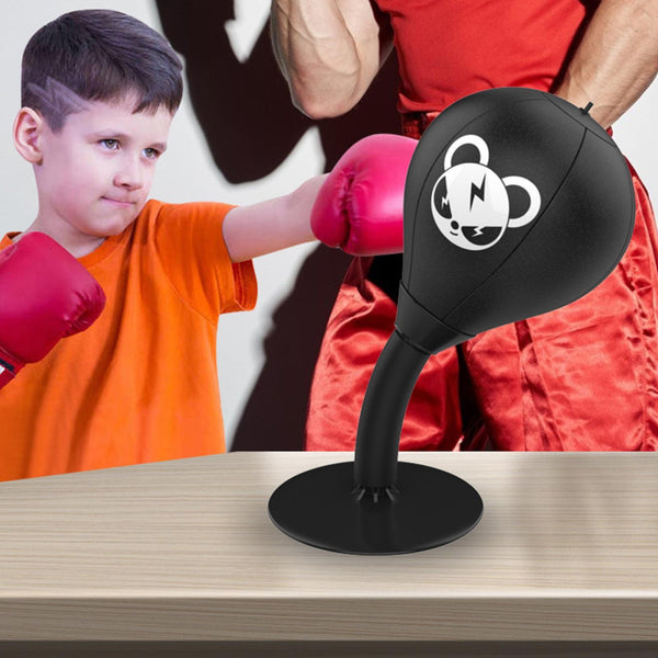 Desktop Speed Ball For Boxing Training Bear Design + Pump Punching Bags