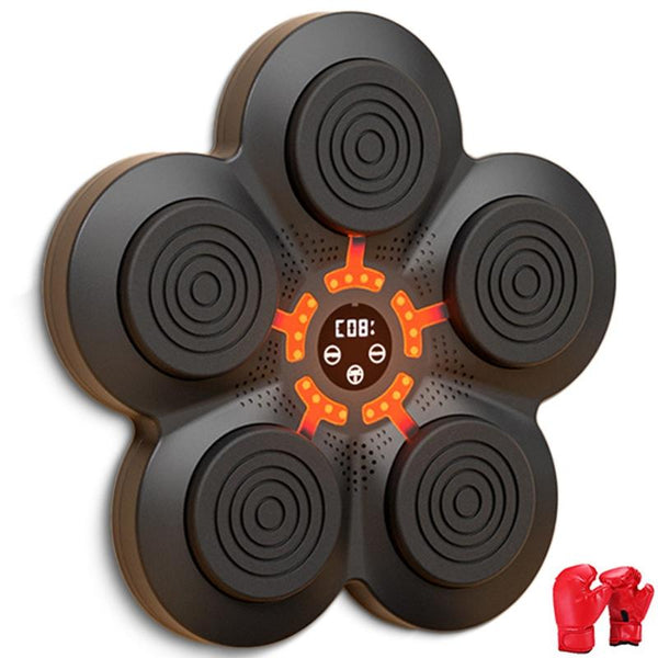 Bluetooth Music Boxing Machine With Wall Mount And Adult Gloves Without Strike Pads & Mitts