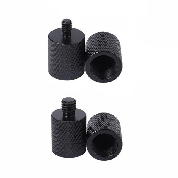 2 Pack Microphone Adapter 1 / 4 Male To F1 5 8 27 Female Screw Screws & Bolts
