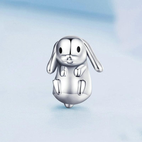 925 Sterling Silver Adorable Lop Rabbit Bracelet Bracelets
