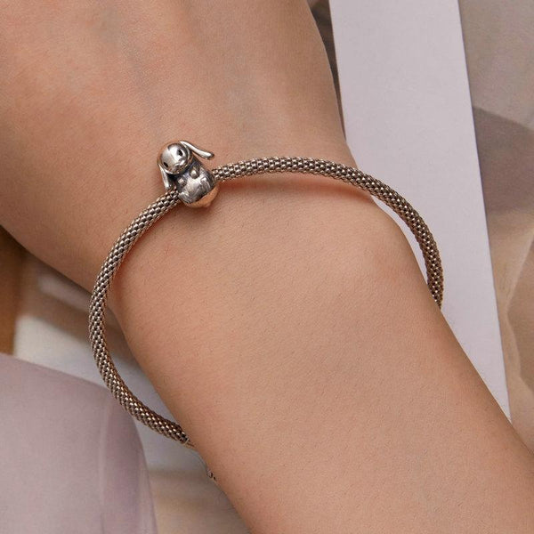 925 Sterling Silver Adorable Lop Rabbit Bracelet Bracelets