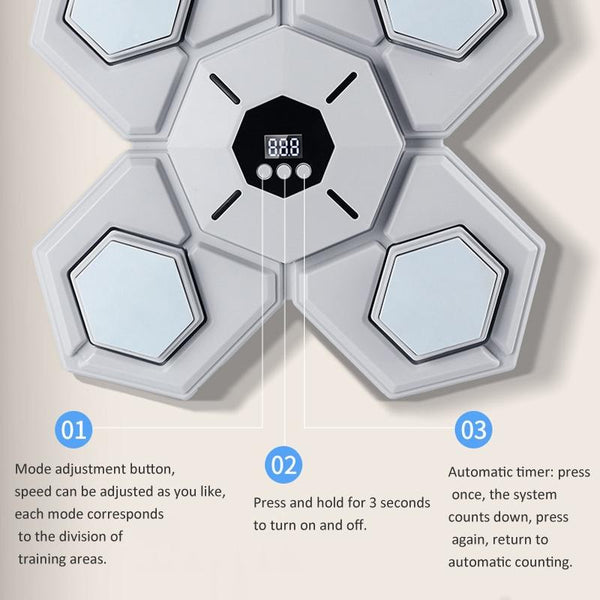 Rechargeable Bluetooth Boxing Machine Without Gloves Pink Strike Pads & Mitts