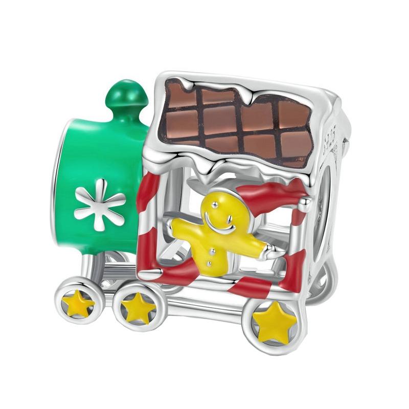 925 Sterling Silver Christmas Bead For Diy Accessories Charms & Pendants